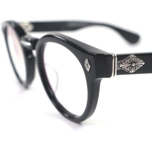 美品 CHROME HEARTS PETER ARNELL メガネ 48□25-140 ー 925