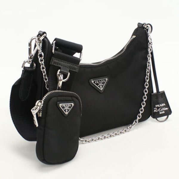 PRADA 斜め掛け ショルダーバッグ 1BH058【ランク:A】