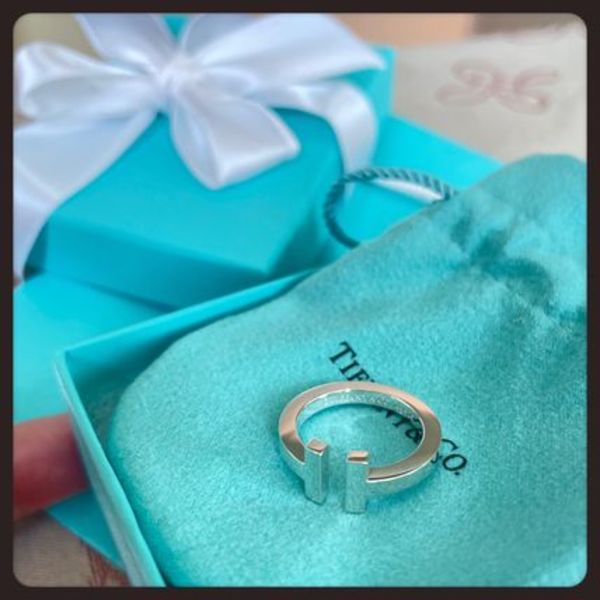 【Tiffany】 Silver Square Ring スクエアリング