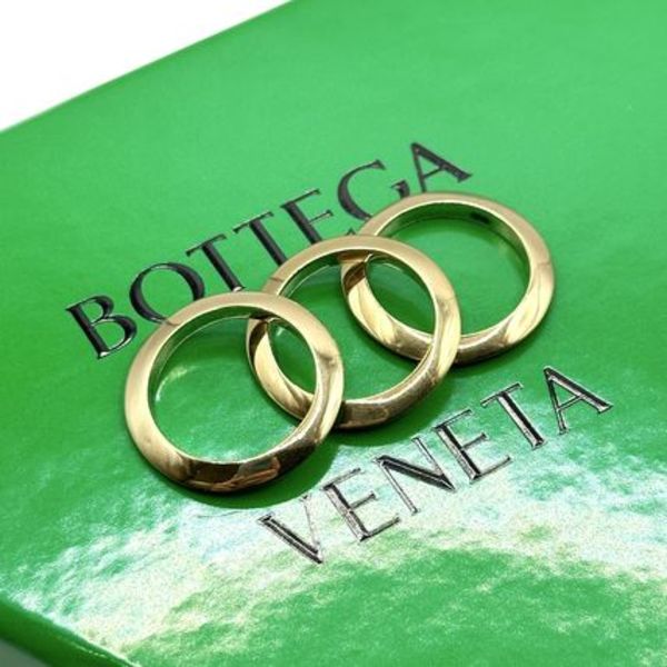【新品未使用】BOTTEGA VENETA 3連リング ゴールド シルバー