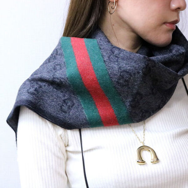 【セルフラッピング】 GUCCI ウールストール 570603 3G200