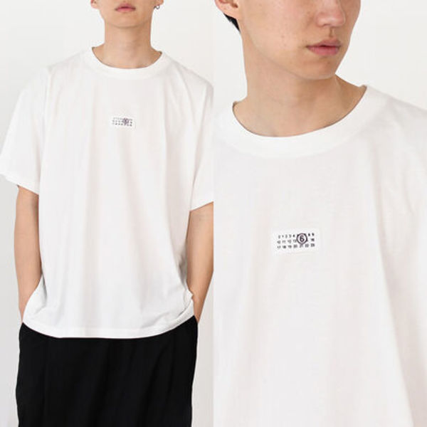 【国内即発】MM6 ナンバーロゴ コットンTシャツ