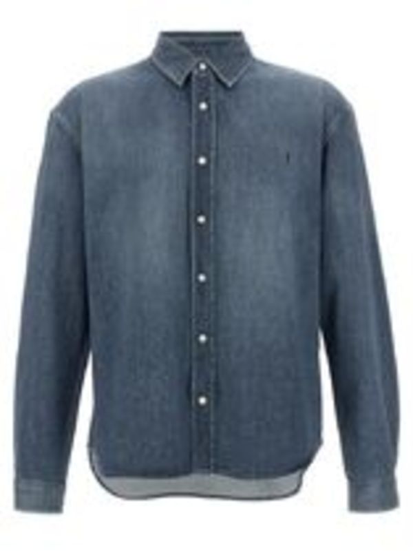 Saint Laurent カサンドラ デニムシャツ ロゴ 人気 新作 今季