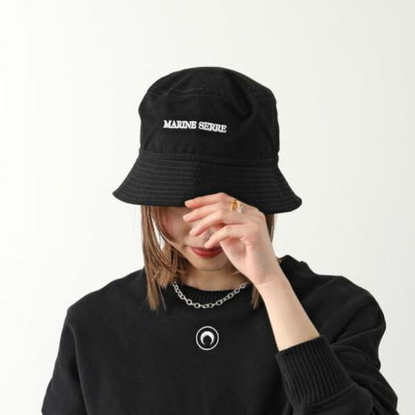 Marine Serre バケットハット Canvas Bucket Hat UHG030