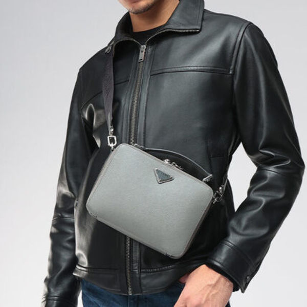 PRADA ブリックバッグ サフィアーノレザー