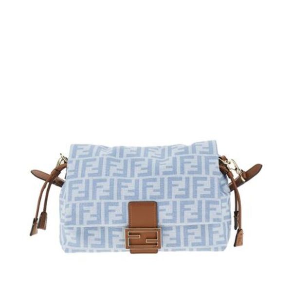 FENDI FF デニム ミディアム マンマ バゲット バッグ 8BR833AY6Q