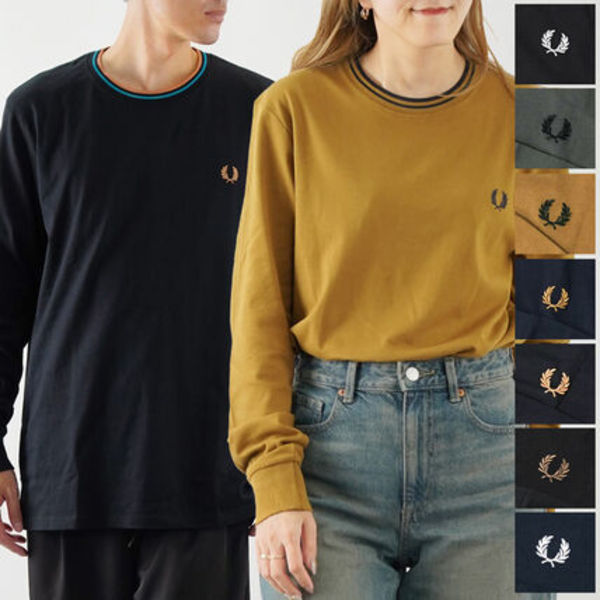 国内発送 フレッドペリー 長袖Tシャツ M9602