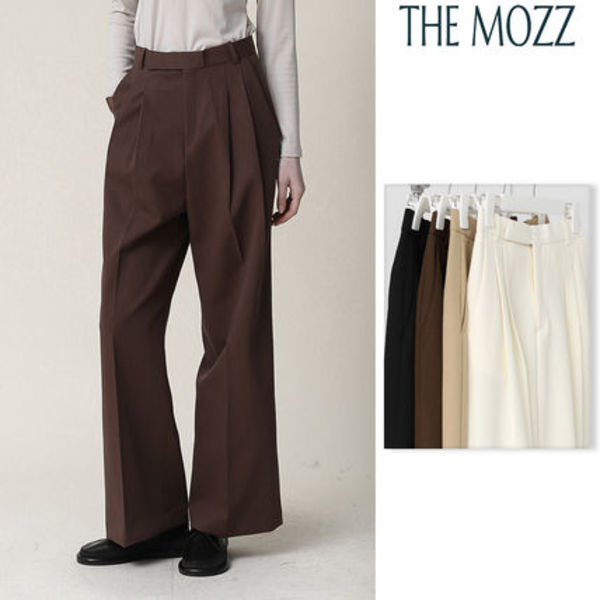 【THE MOZZ】[Premium] Heri Wide Linen Slacks Pants