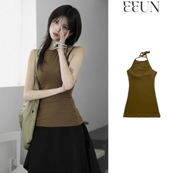 【EEUN】Halter Tangle Top Sleeveless