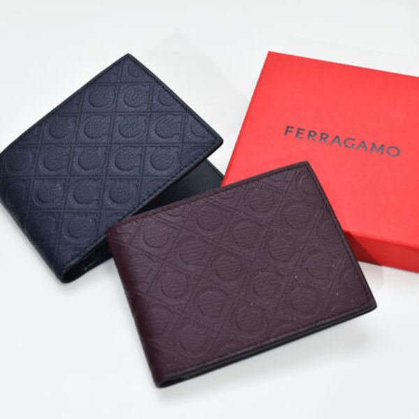 Salvatore Ferragamo 財布 661658 ガンチーニ 2つ折り財布