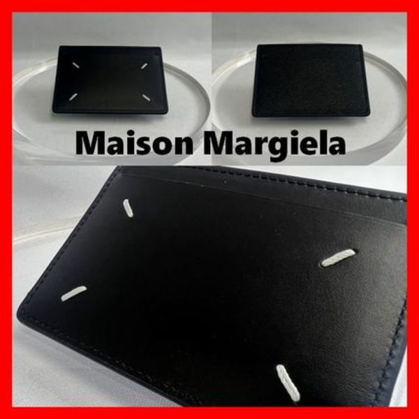 ★人気★【MAISON MARGIELA】★ステッチ レザーカードホルダ.ー