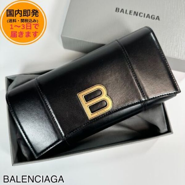 【国内即発】BALENCIAGA/Hourglass/コンチネンタル長財布