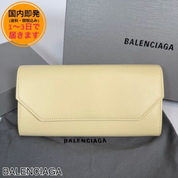 【国内即発】BALENCIAGA/ENVELOPE/スリムコンチネンタル長財布