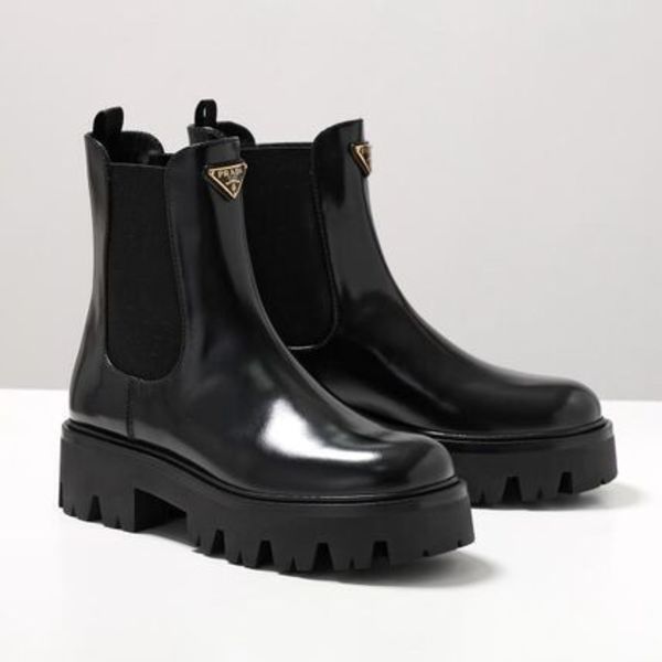 PRADA サイドゴアブーツ 1T186O 055 ショートブーツ