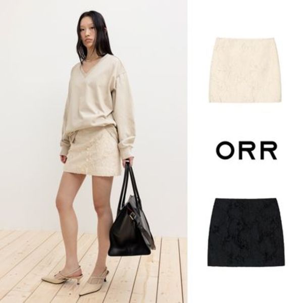 ORR Fringe Jacquard Skirt☆Short☆