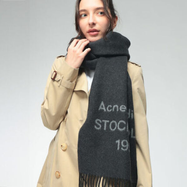Acne Studios マフラー ストール ロゴ ウール