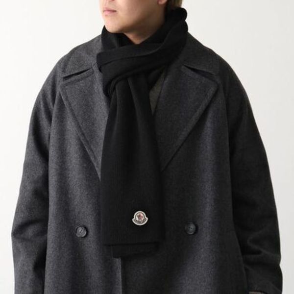 MONCLER マフラー 3C00018 A9342 ウール リブニット