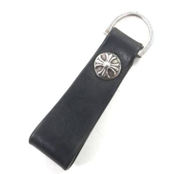 美品 CHROME HEARTS キーホルダー 925 レザー