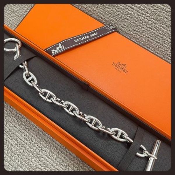 国内発送【HERMES】シェーヌダンクル ブレスレット MMタイプ