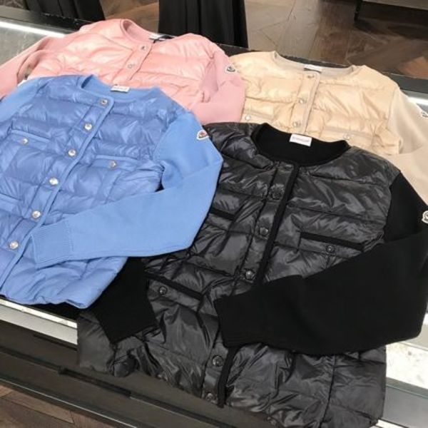 パリ直営店【MONCLER】ダウン&ウール4ポケットカーデ☆4色