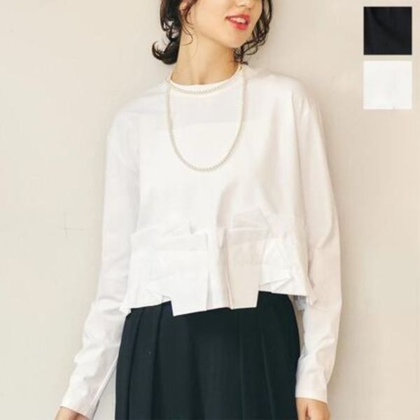 anana Tシャツ 16-034 タックヘム ドッキング カットソー