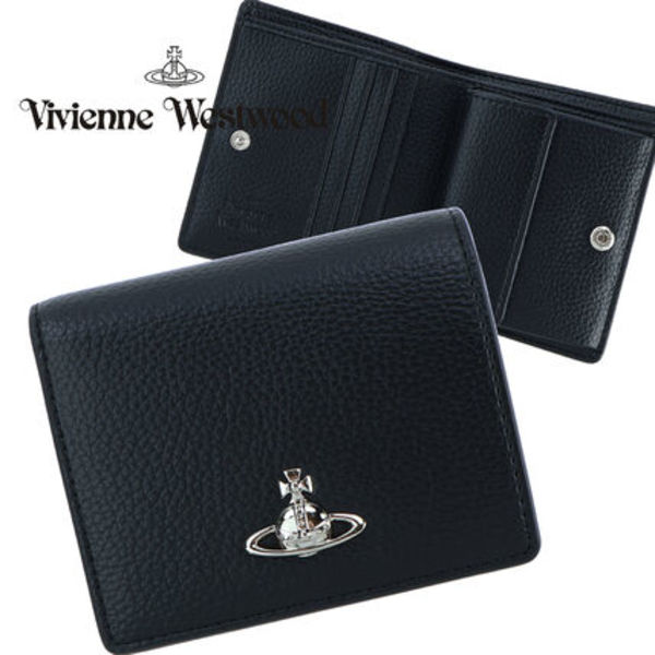 Vivienne Westwood 財布 メンズ 小銭入れ付き 二つ折り財布 本革