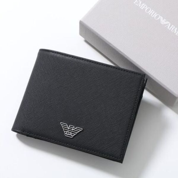 EMPORIO ARMANI 二つ折り財布 Y4R165 Y138E