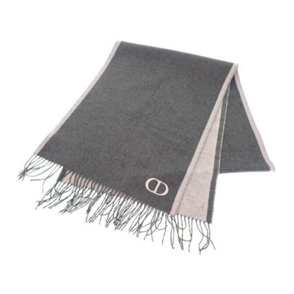 Dior CDIcon ダブルフェース 93E0015DH001 マフラー グレー