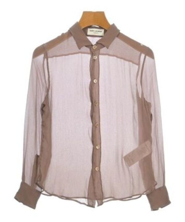 Saint Laurent Paris ブラウス ピンク系 2137126G0038