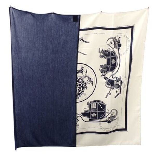 HERMES カレH ハイブリッド90 H394829T 02 シルク ウール