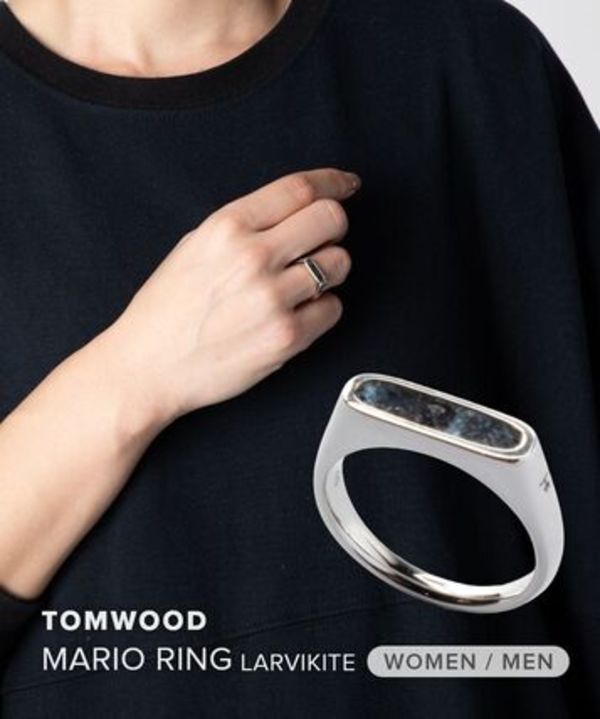 トムウッド TOM WOOD MARIO RING LARVIKITE 101508 リング