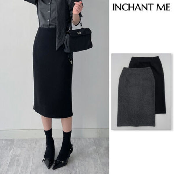 【INCHANT ME】Velda H-Line Midi Skirt