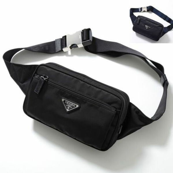 PRADA ボディバッグ 2VL977 WOO 2DMG Re-Nylon ベルトバッグ
