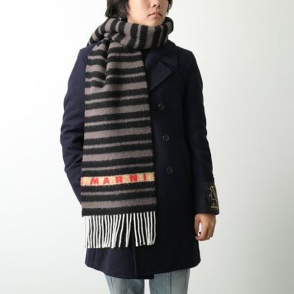 MARNI マフラー SCMC0120Y0 UAW034 ボーダー