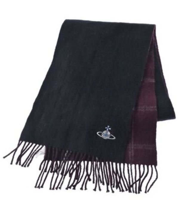 Vivienne Westwood マフラー 黒xエンジ - 2002426G0009