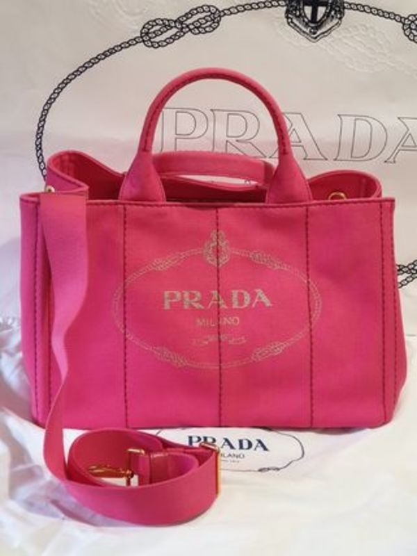 PRADAレッド♪カナパM2way♪黒ロゴ  BN2642