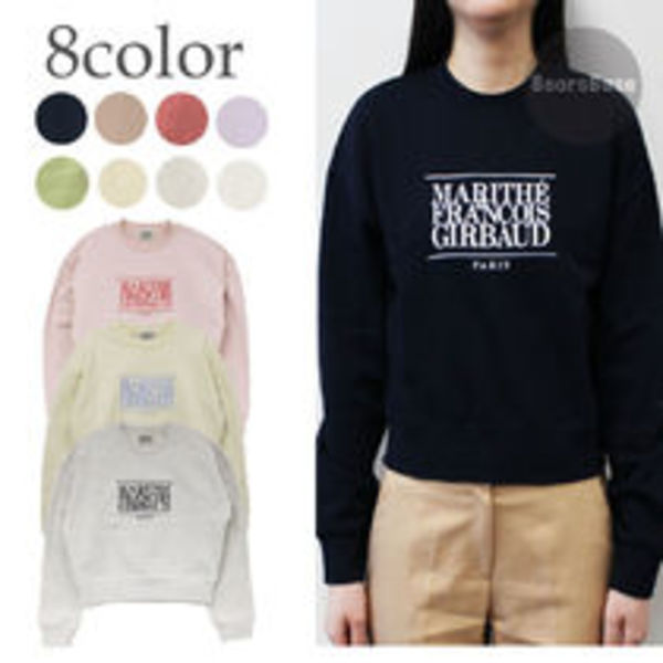 MARITHE W CLASSIC LOGO CROP SWEATSHIRT 5BNY536