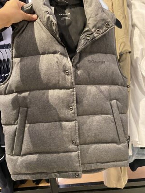 COACH メンズ*Solid Down Vest ダウンベスト 撥水加工 CBN54