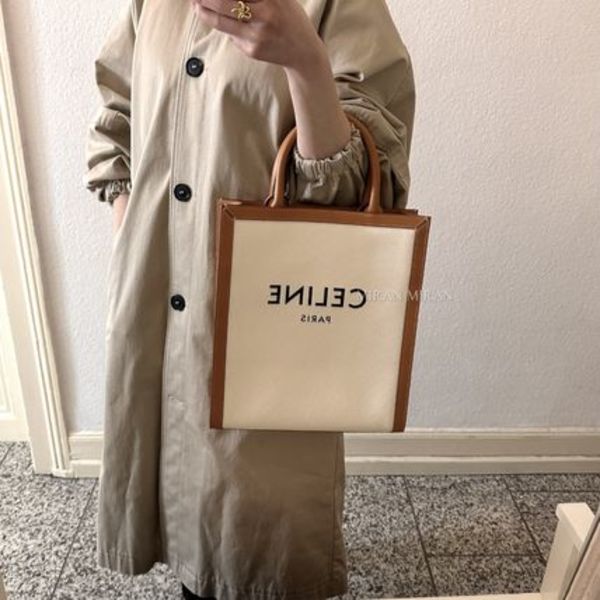 【CELINE】2WAY♪VERTICAL CABAS キャンバスバッグ SMALL