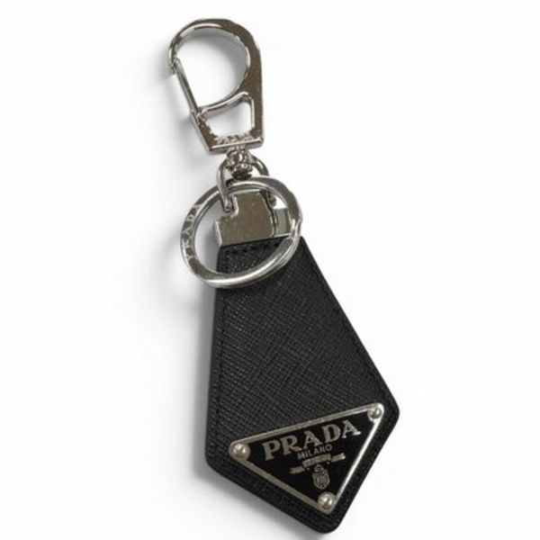 良品 PRADA 2PP041 キーホルダー サフィアーノレザー