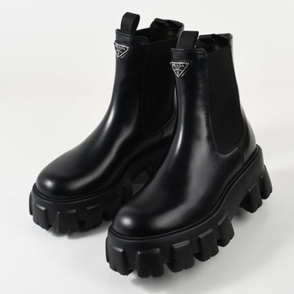 【国内即発】PRADA プラダ モノリス レザー チェルシーブーツ