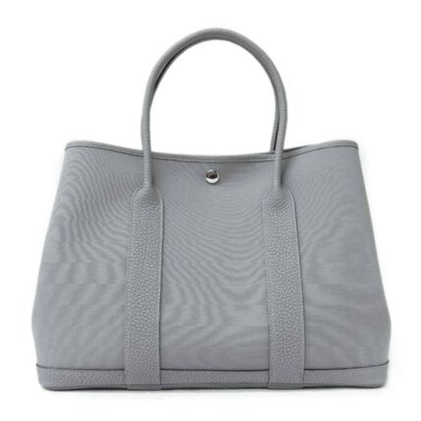 HERMES エルメス ガーデンパーティ 36 PM グレー ハンドバッグ