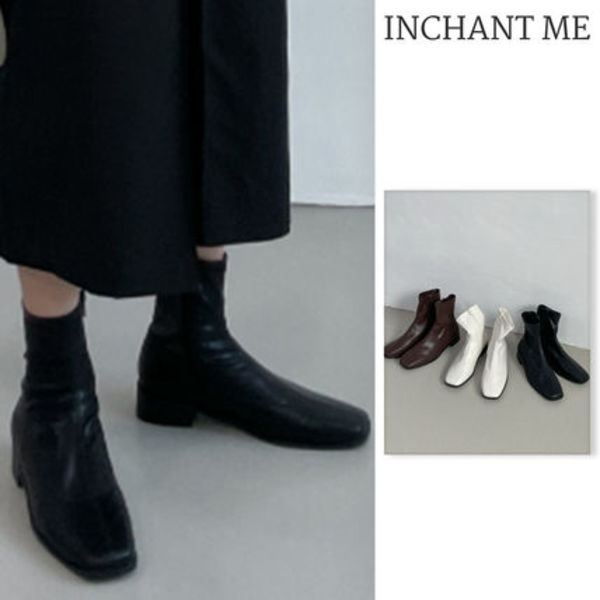 【INCHANT ME】Klim Square Span Ankle Boots