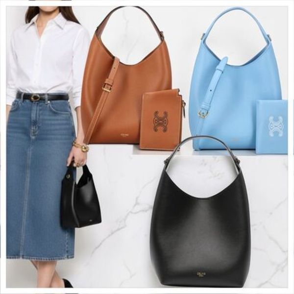 関税込【CELINE】スモールホーボー  サプルスムースカーフスキン
