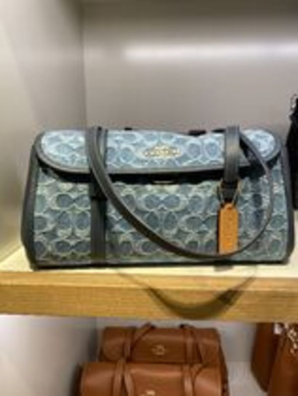 COACH*BRIDGET フラップ ショルダーバッグ シグネチャー デニム