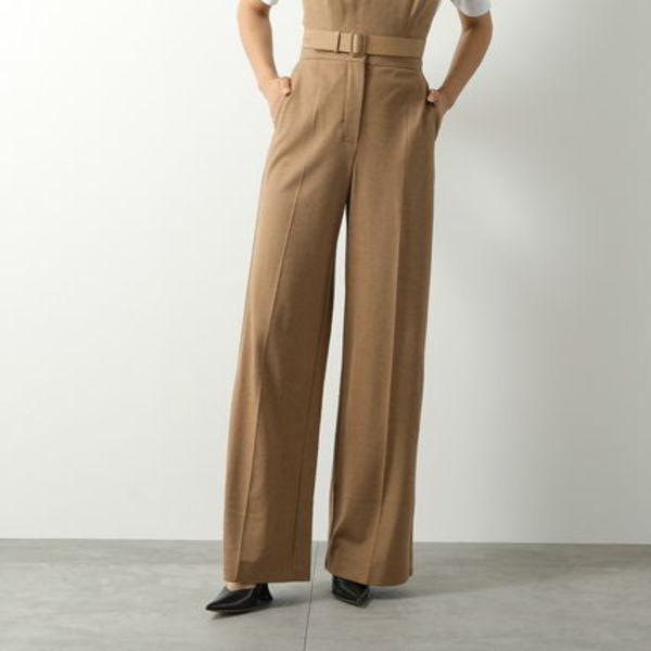 MAX MARA ワイドパンツ UNGHIA キャメル コットン ジャージ