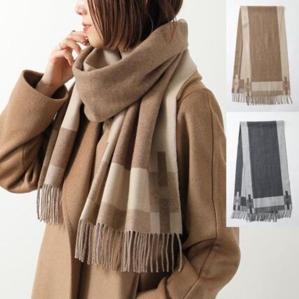 HERMES マフラー 170×40 H Passant scarf H393870T カシミヤ