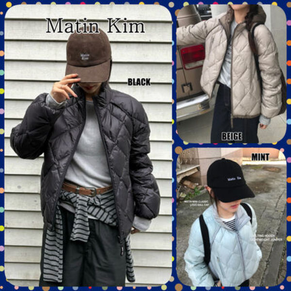 【Matin Kim】QUILTING HOODY LIGHTWEIGHT JUMPER