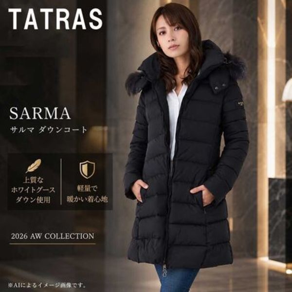 TATRAS SARMA ファー付き ダウンコート LCKA0006013588 001