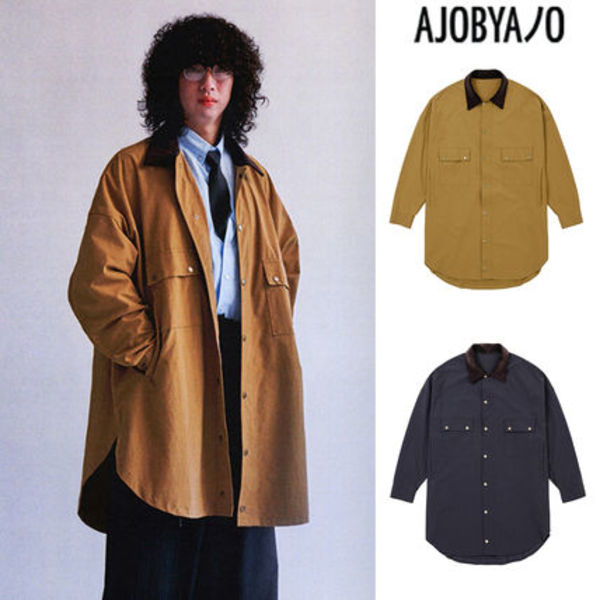 【AJO AJOBYAJO】23FW★ Oversized Wax Shirt Jacket